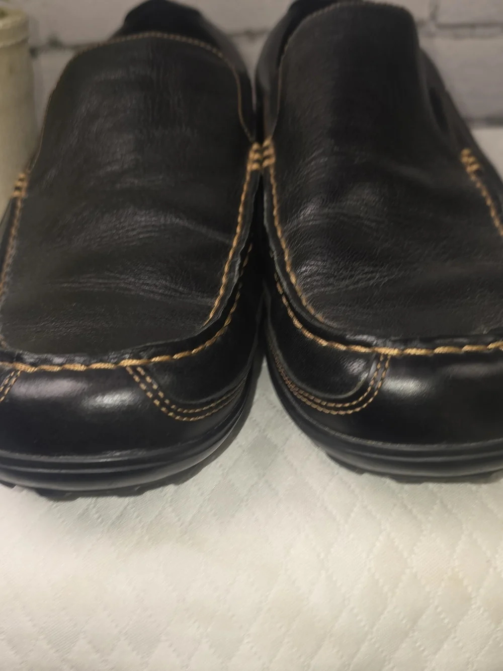MENS COLE HAAN TUCKER VENETIAN LOAFERS IN BLACK LEATHER SLIP ON CASUAL SIZE 15M